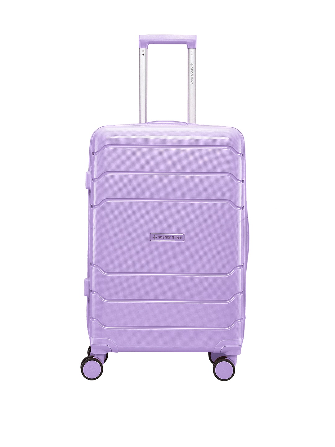 

Nasher Miles Lisbon Hard-Sided Medium Trolley Bag - 64.0 L, Purple
