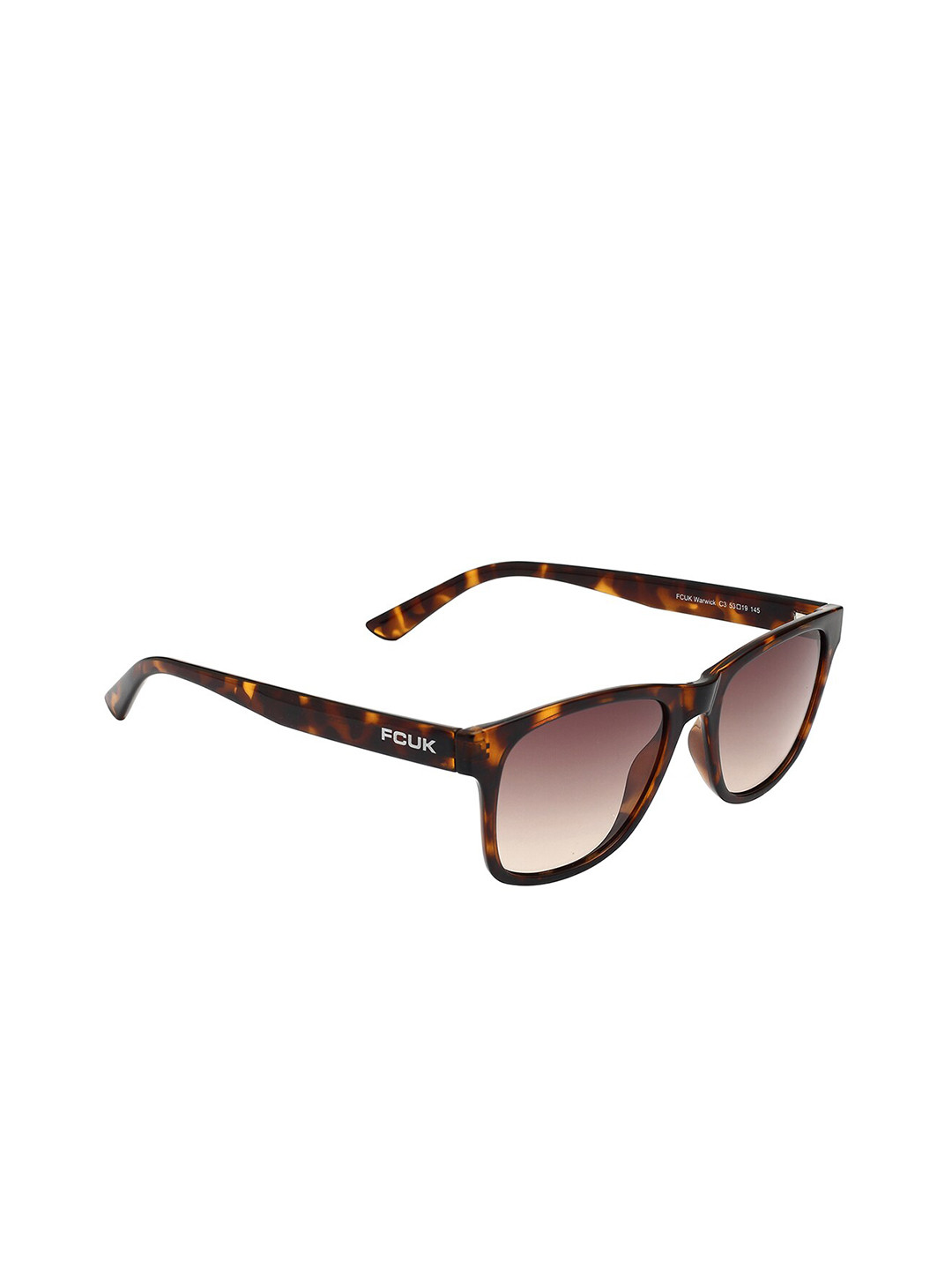 

French Connection Brown Lens Square Sunglasses with UV Protected Lens FC Warwick C3 53 S