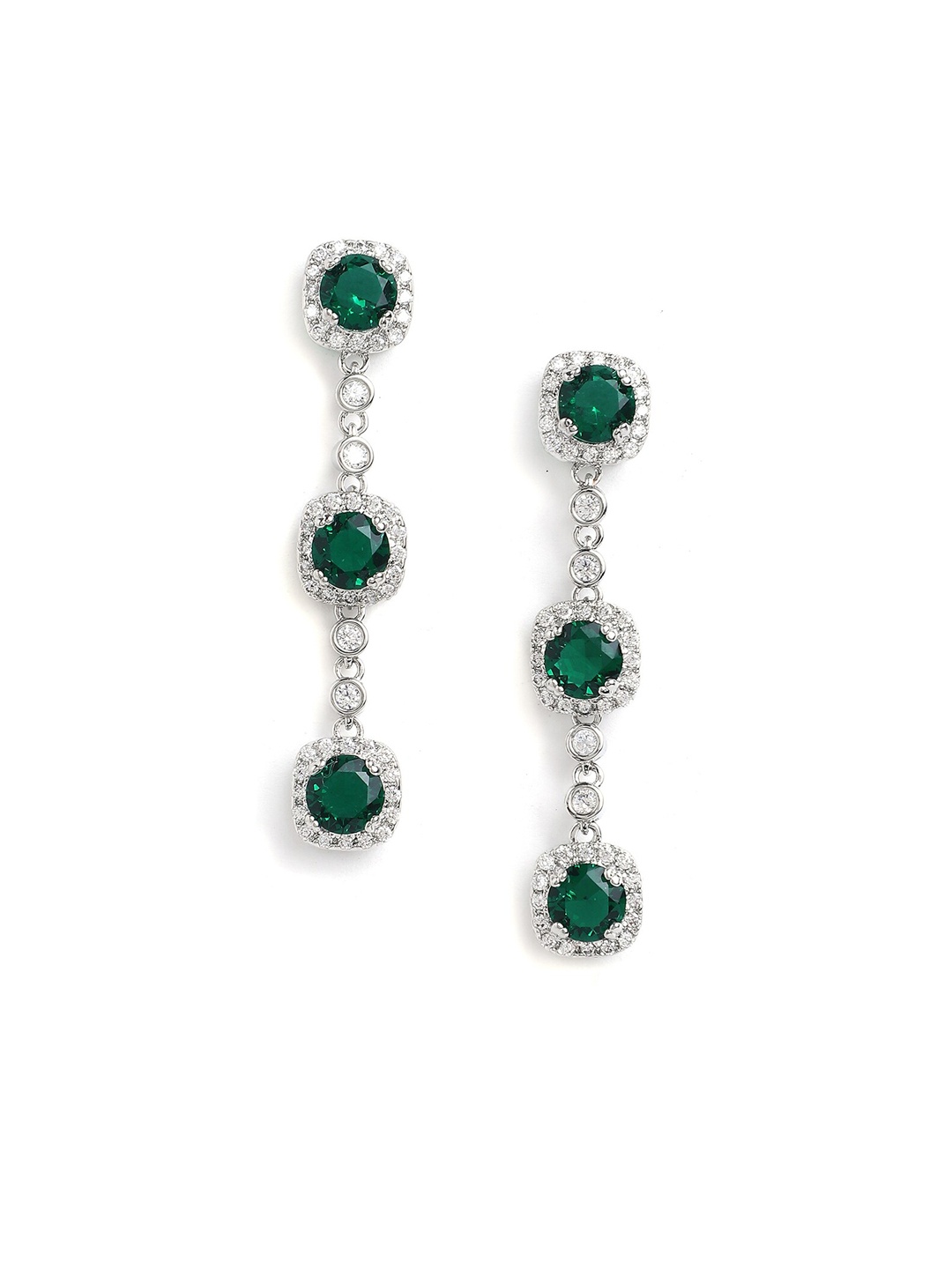 

ALDO Green Contemporary Drop Earrings