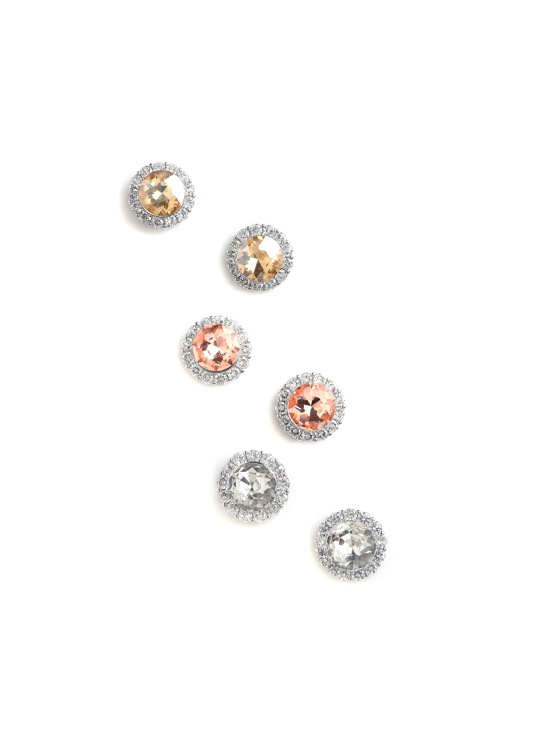 

ALDO Silver-Toned Contemporary Studs Earrings