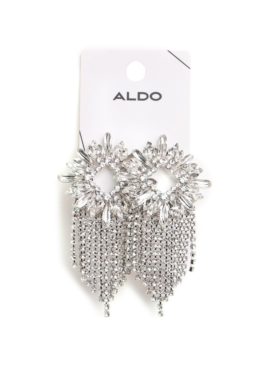 

ALDO Silver Toned Contemporary Drop Earrings