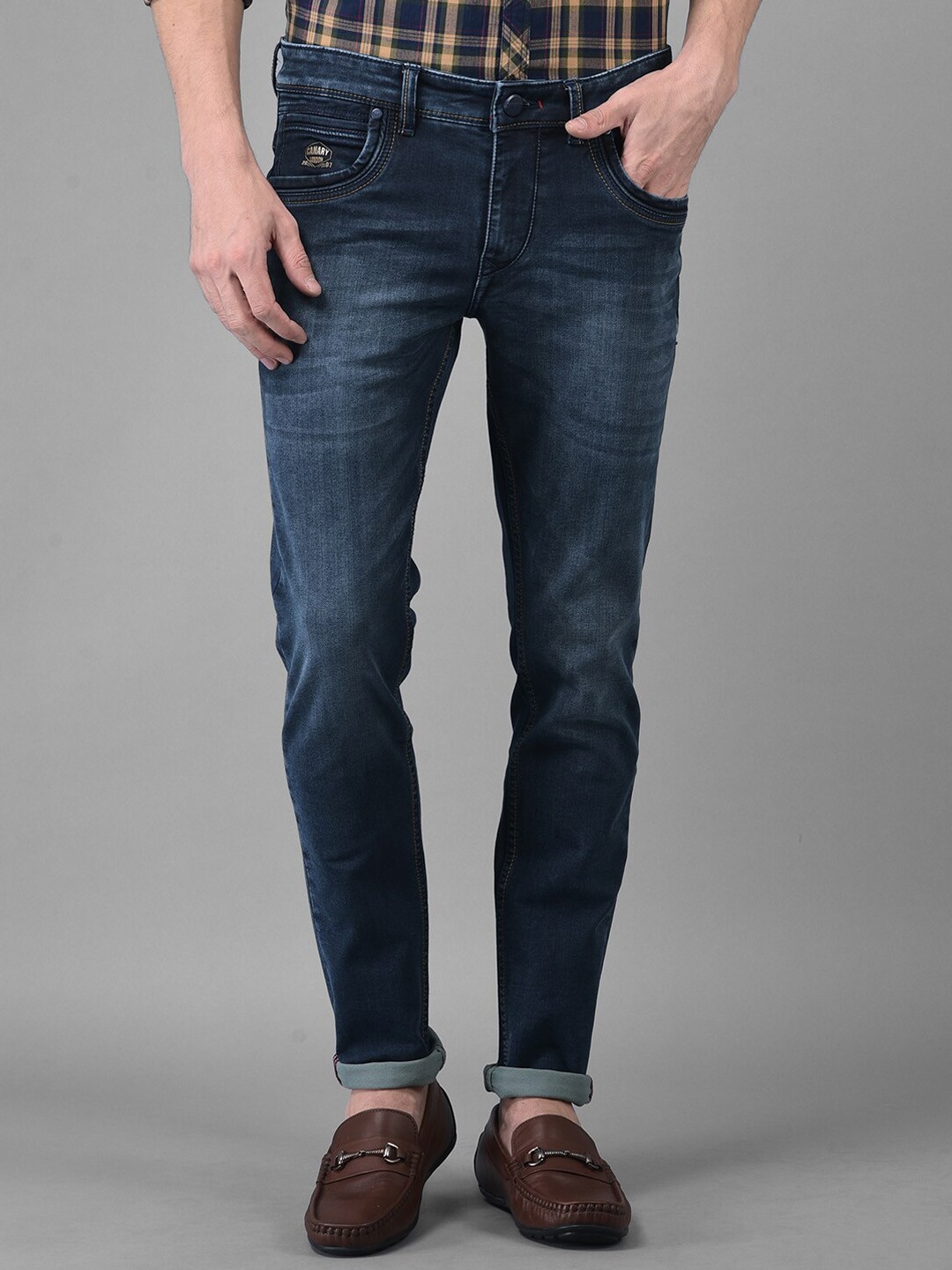 

Canary London Men Blue Smart Skinny Fit Light Fade Stretchable Jeans
