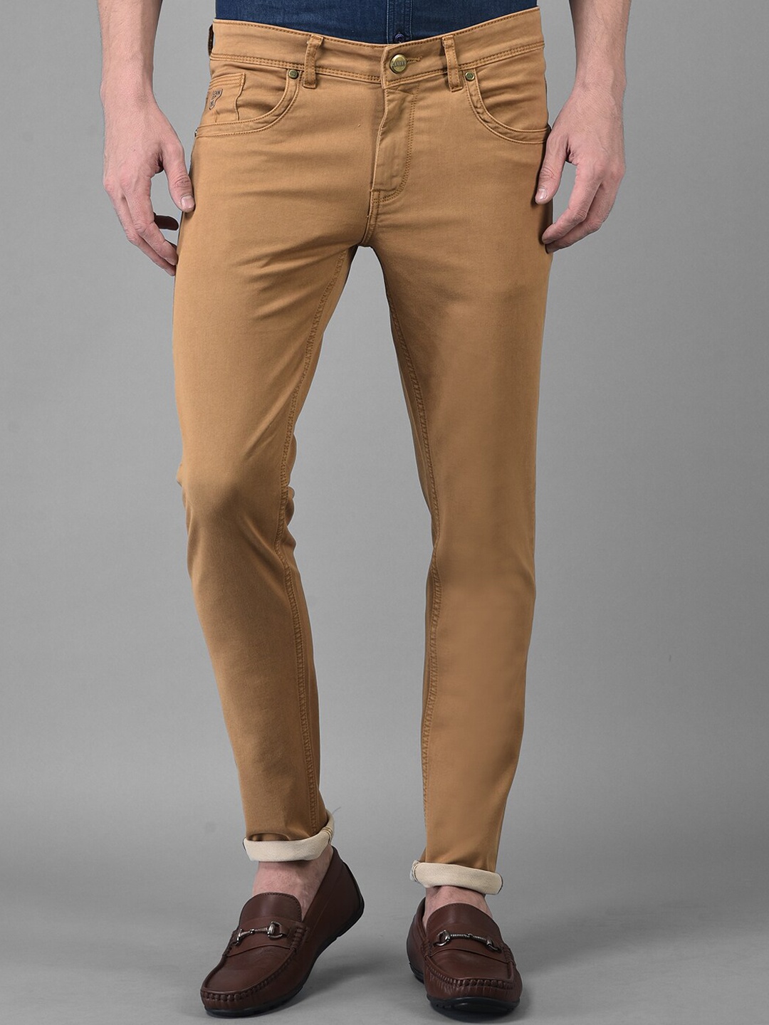 

Canary London Men Mustard Smart Skinny Fit Stretchable Jeans