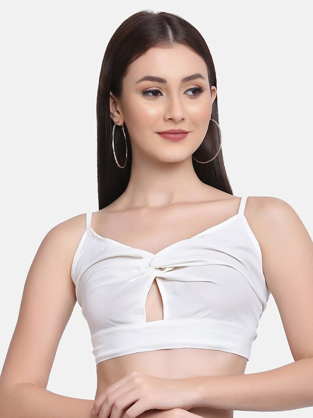 

SAKIA White Bralette Crop Top