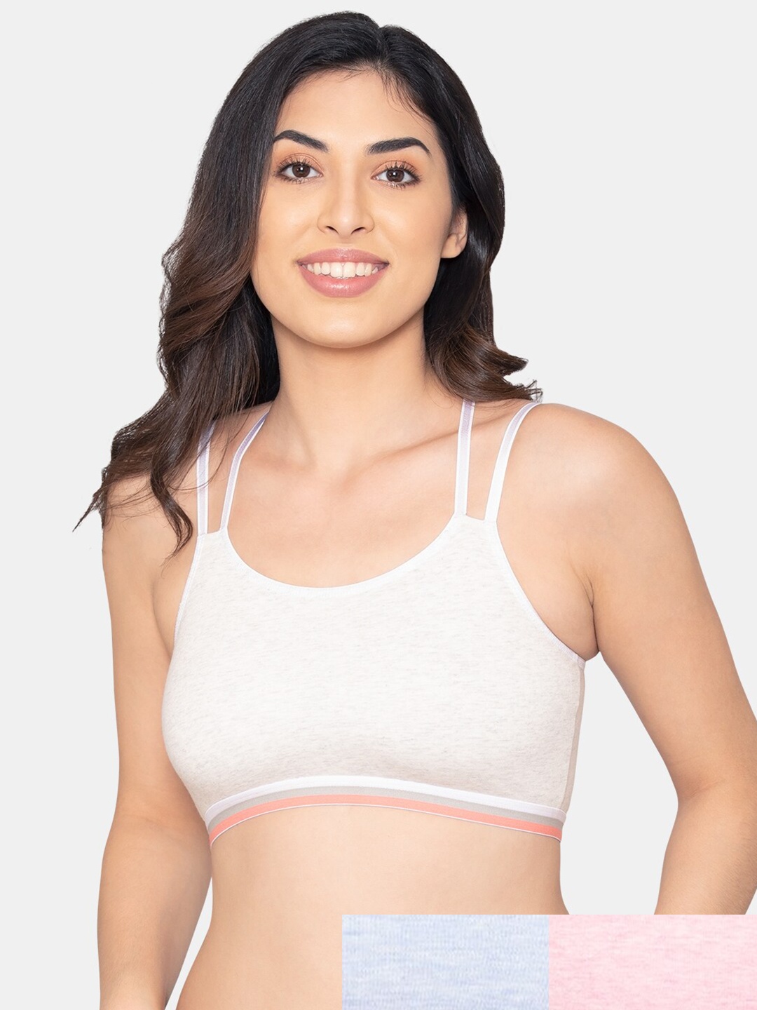 

Kalyani Pack Of 3 Beginners Bra, Pink