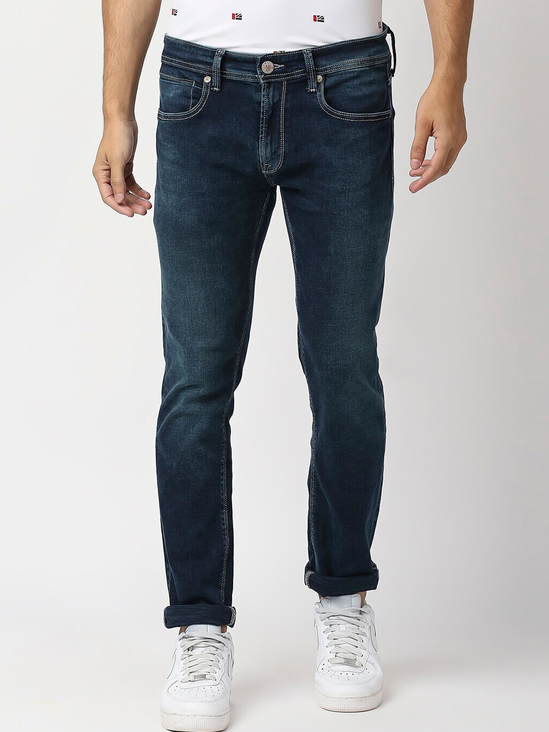 

Pepe Jeans Men Blue Slim Fit Light Fade Stretchable Jeans