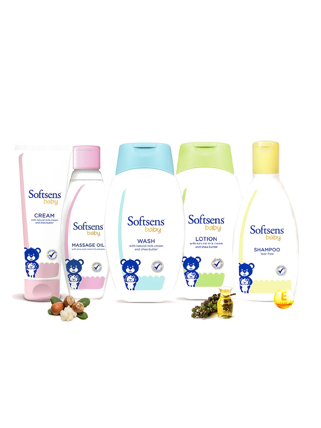 

Softsens Kids Daily Skin Care Essential - 900 ml, White