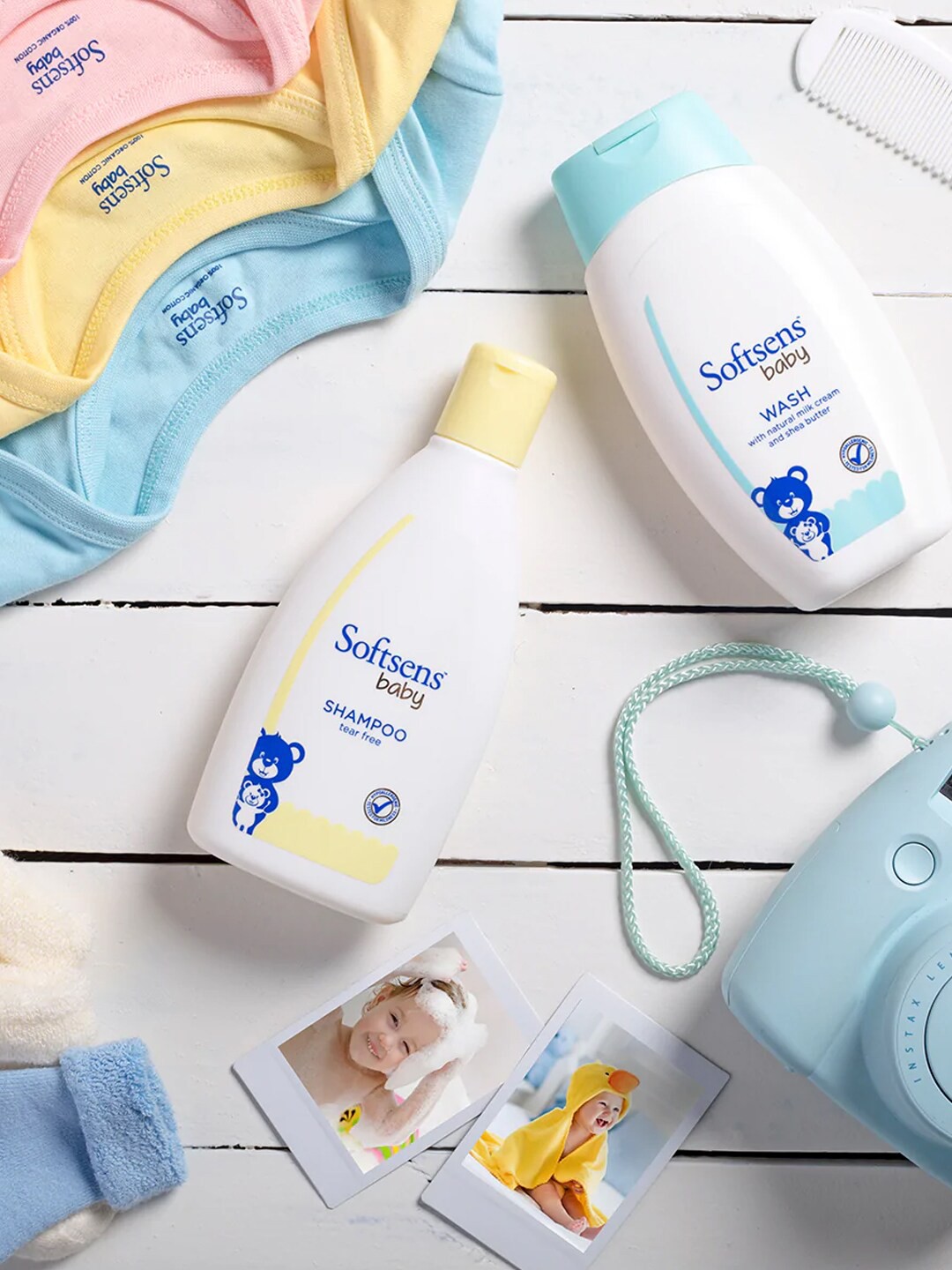 

Softsens Baby Set Of 2 Tear Free Shampoo & Wash, White