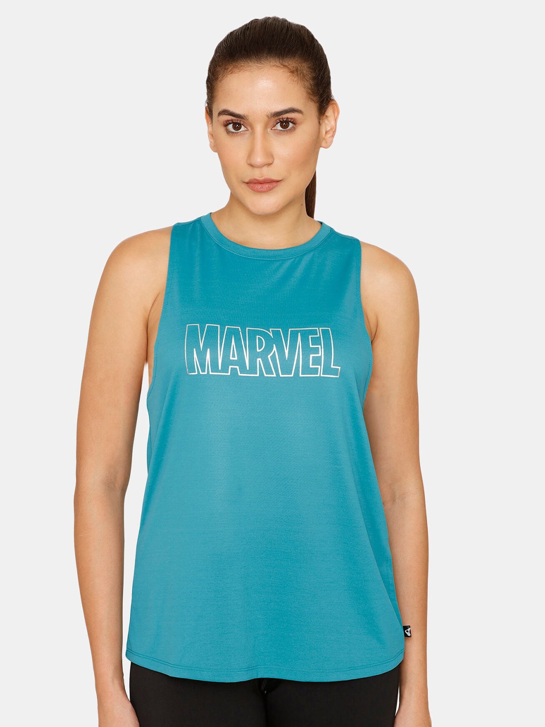 

Zelocity by Zivame Blue Print Tank Top
