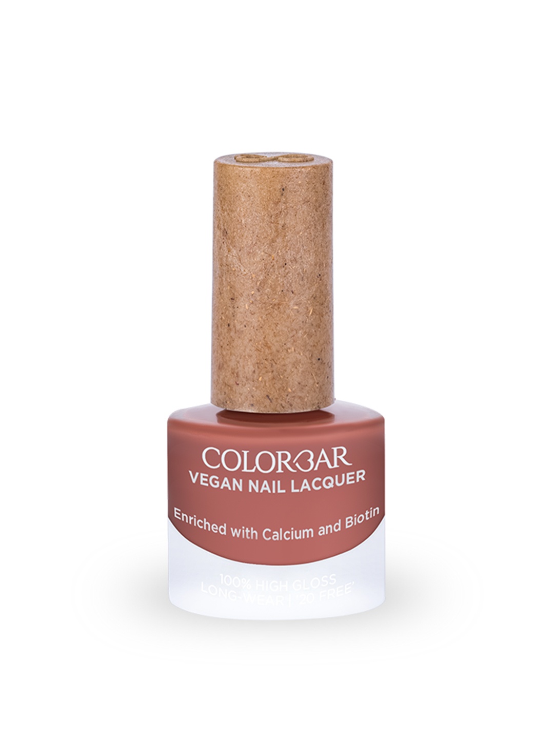 

Colorbar Long-Wear Glossy Vegan Nail Lacquer with Calcium & Biotin 8ml - Bronzer, Brown