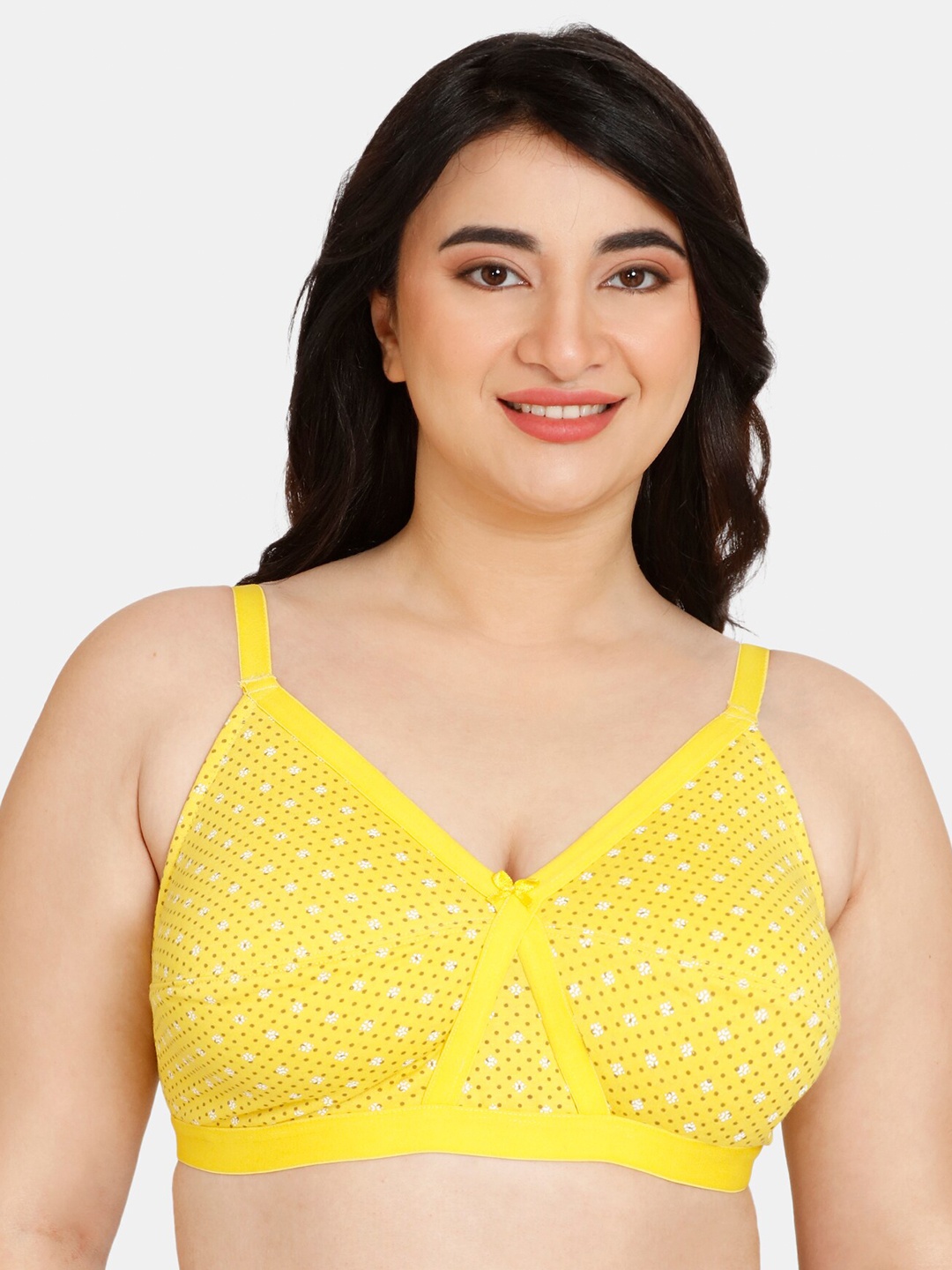 

Rosaline by Zivame Yellow & White Everyday Bra RO1192FASHBGLDN