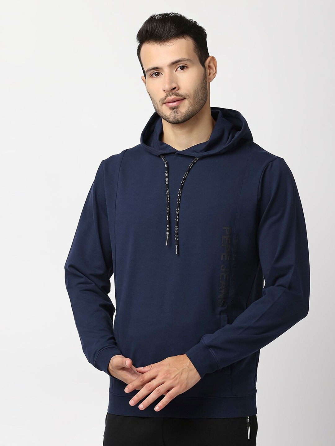 

Pepe Jeans Men Navy Blue Cotton Sweatshirt