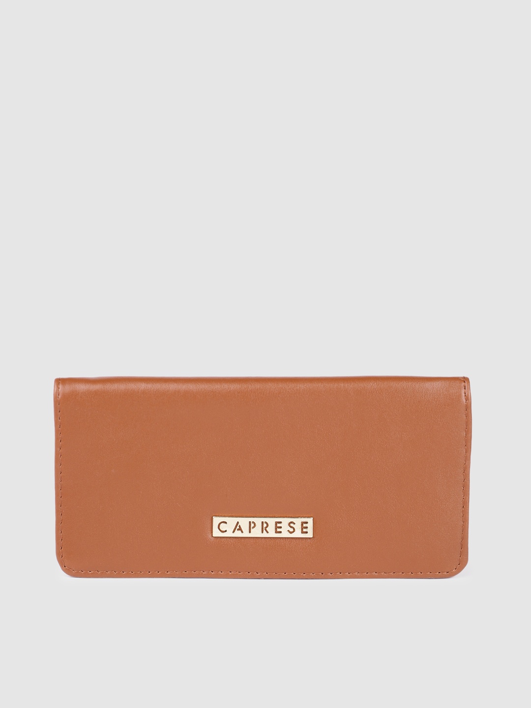 

Caprese Women Solid Two Fold Wallet, Brown