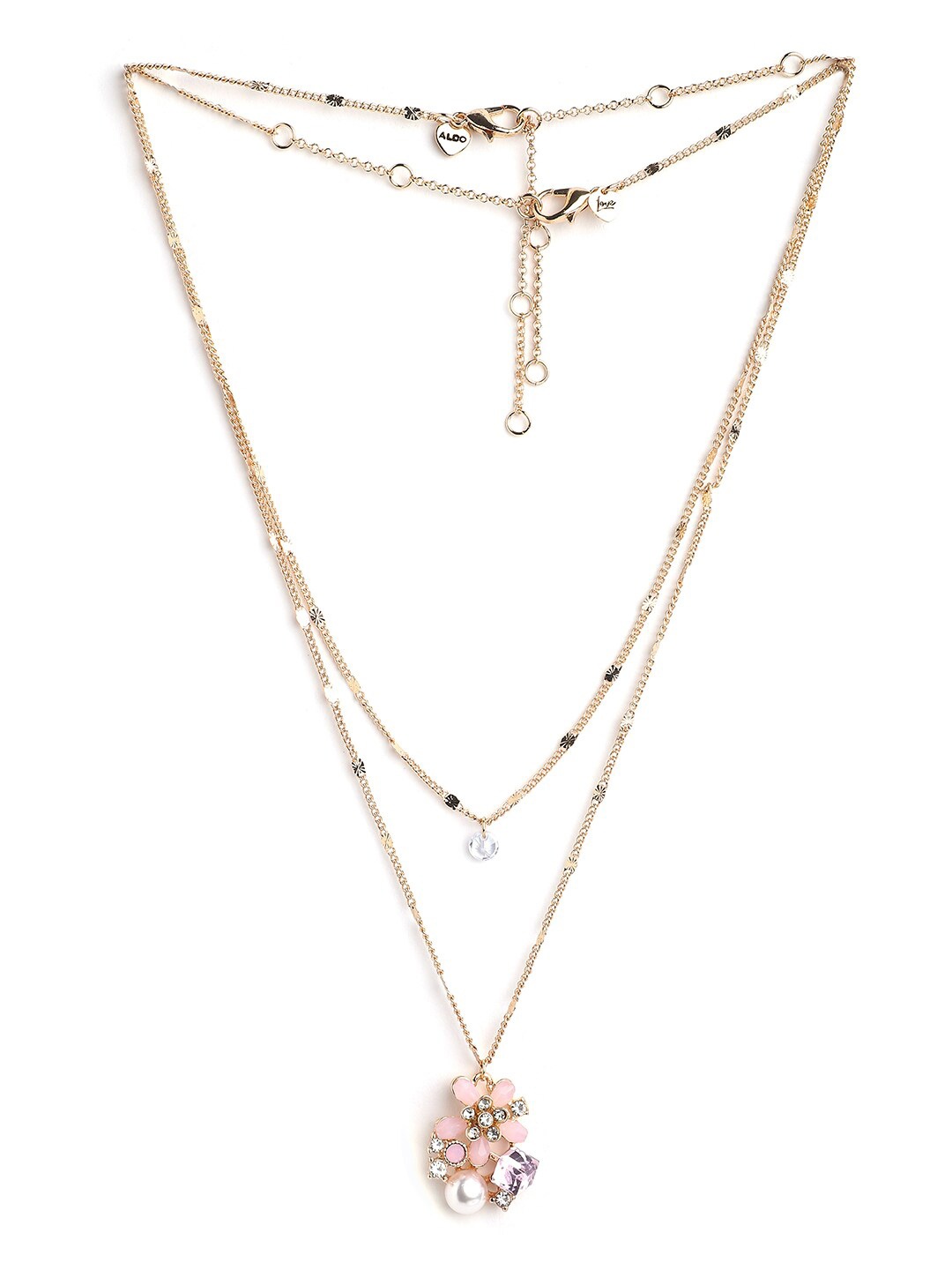 

ALDO Women Pink & Gold-Toned Chain