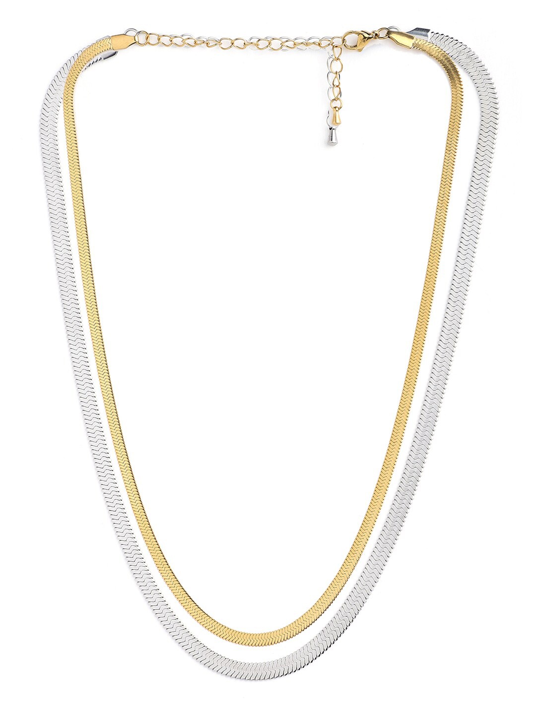 

ALDO Women Gunmetal-Toned & Gold-Toned Layered Chain, Metallic