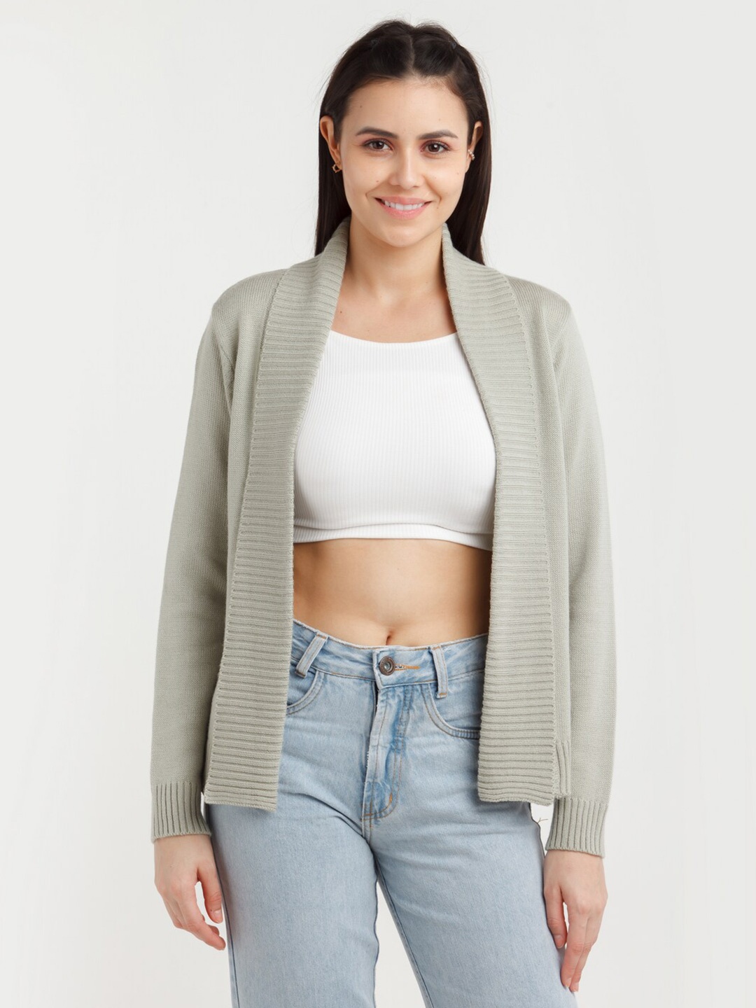 

Zink London Women Grey Shrug