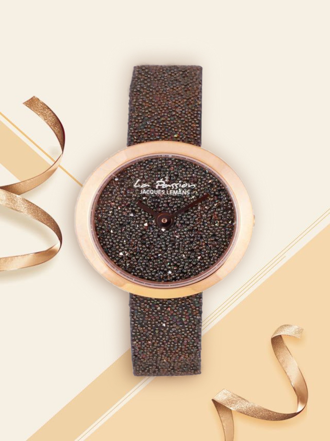 

Jacques Lemans Women Brown Dial & Brown Leather Bracelet Style Analogue Watch LP-124C
