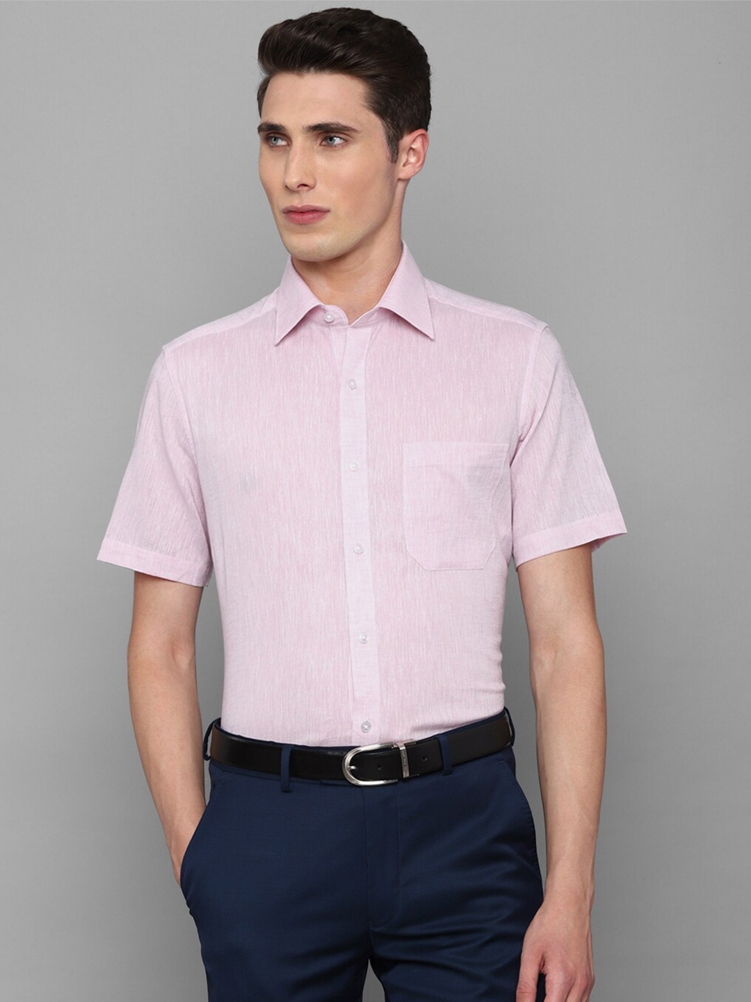 

Louis Philippe Men Pink Formal Cotton Shirt