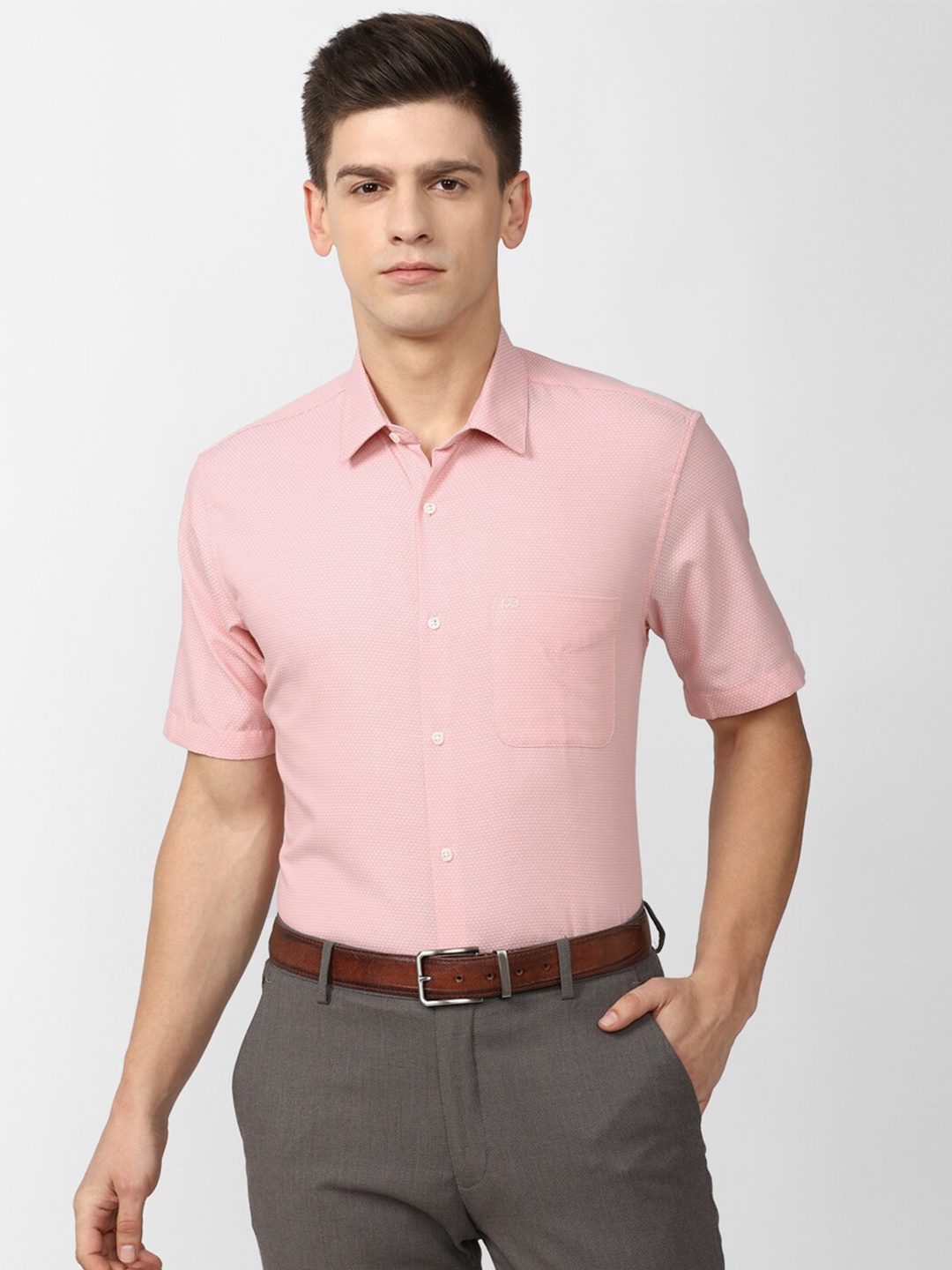 

Peter England Men Pink Formal Shirt