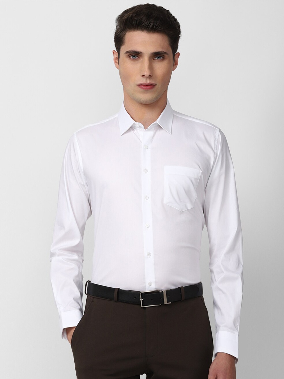 

Van Heusen Men White Slim Fit Formal Shirt