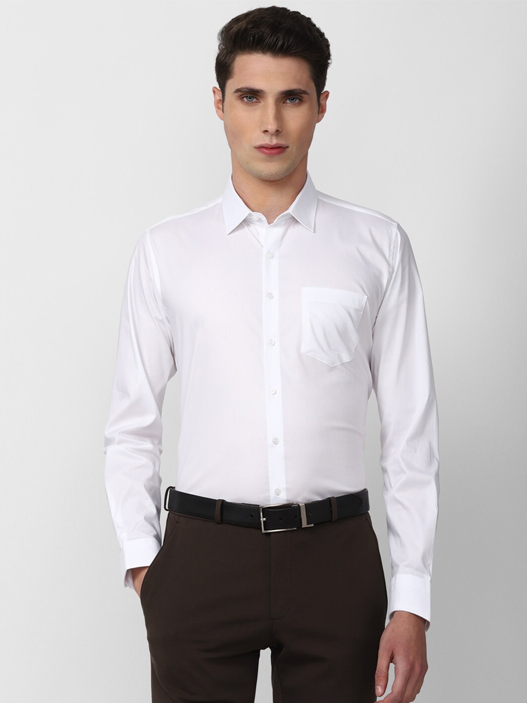 

Van Heusen Men White Slim Fit Formal Shirt