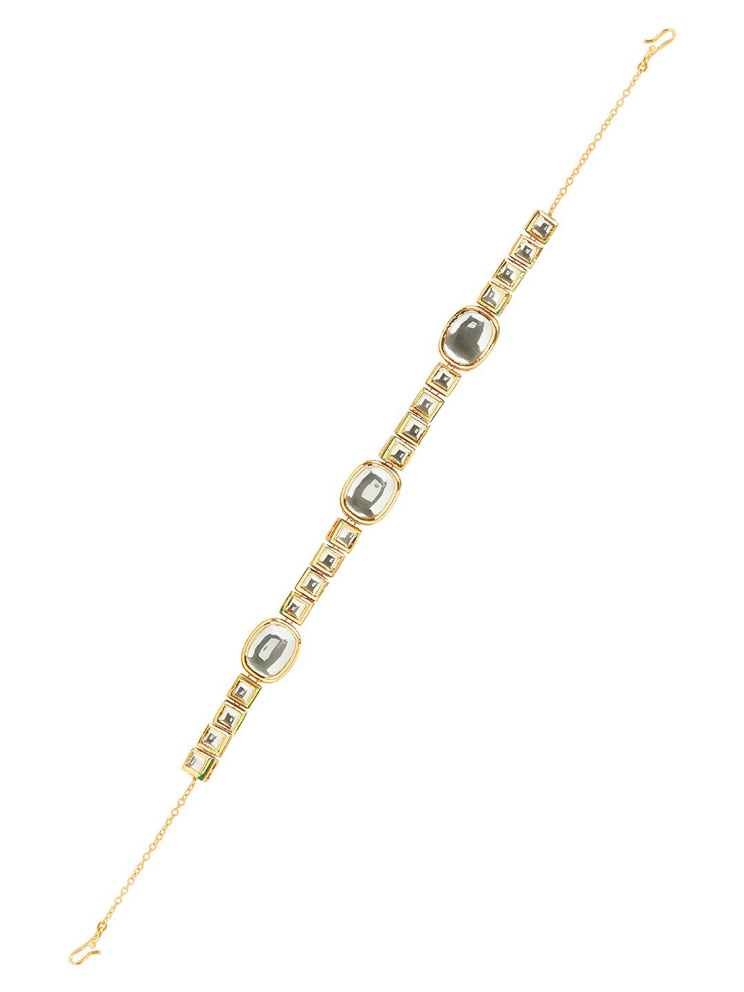 

Ahaanya Set Of 2 Gold-Plated Kundan Studded Mathapatti Head Jewellery