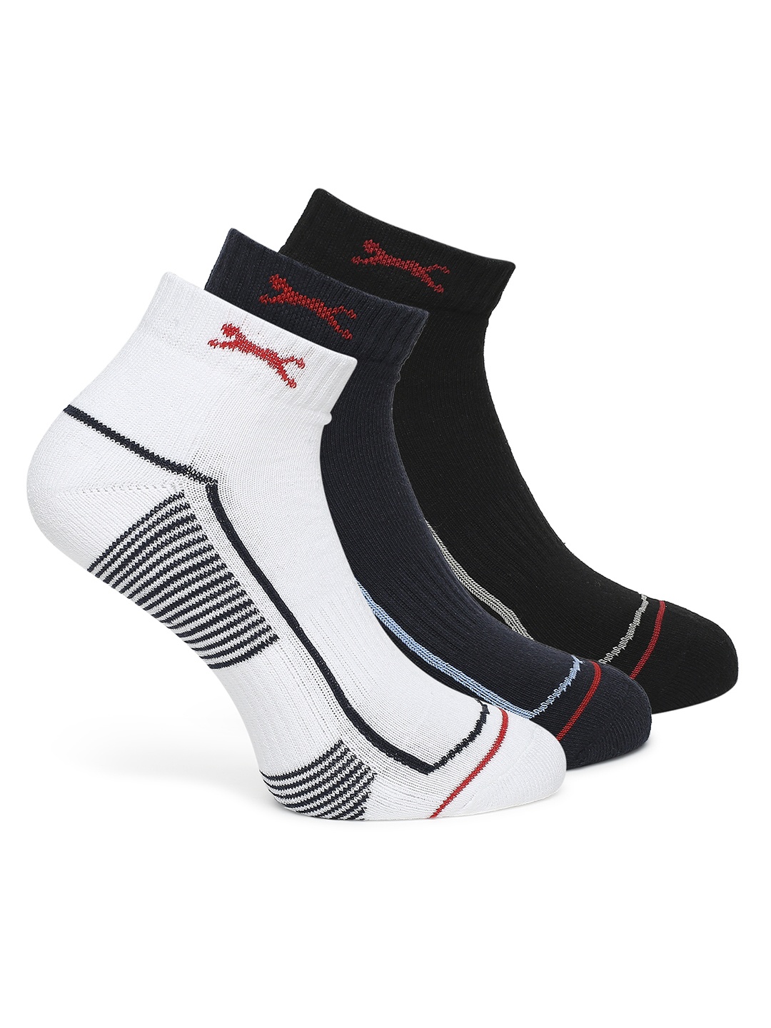 

Black Panther Assorted Pack Of 3 Patterned Cotton Ankle-Length Socks