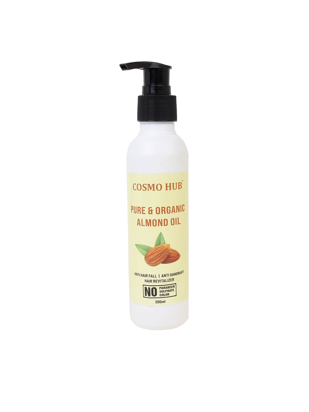 

COSMO HUB Pure & Organic Almond Oil- 200ml, White