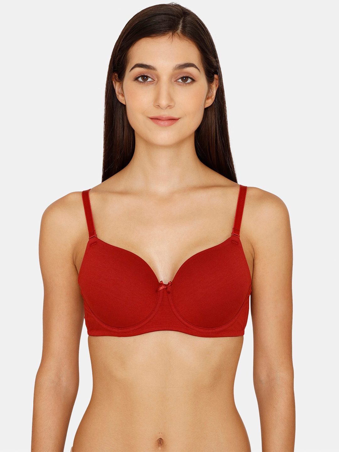 

Zivame Red Underwired Lightly Padded T-shirt Bra ZI1135COREZWRED