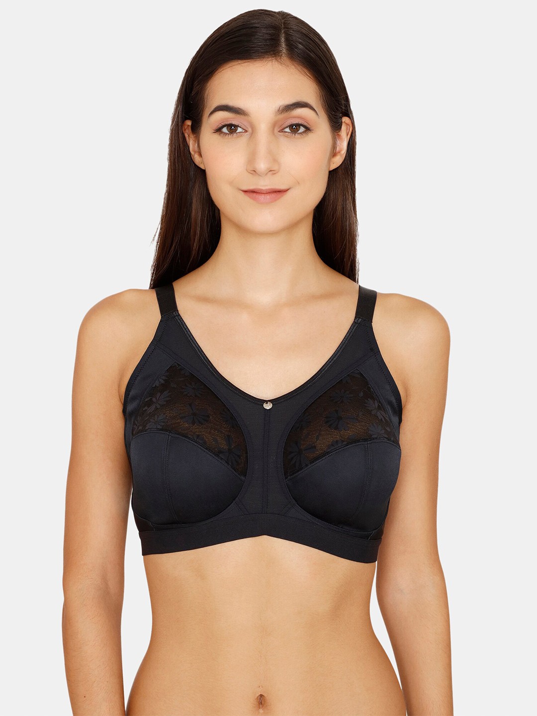

Zivame Black Floral Everyday Bra ZI119EFASH0BLAK