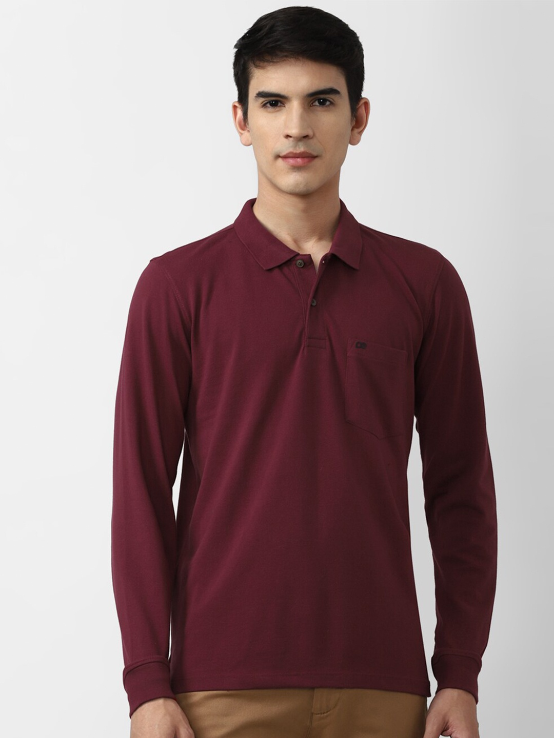 

Peter England Casuals Men Maroon Polo Collar T-shirt
