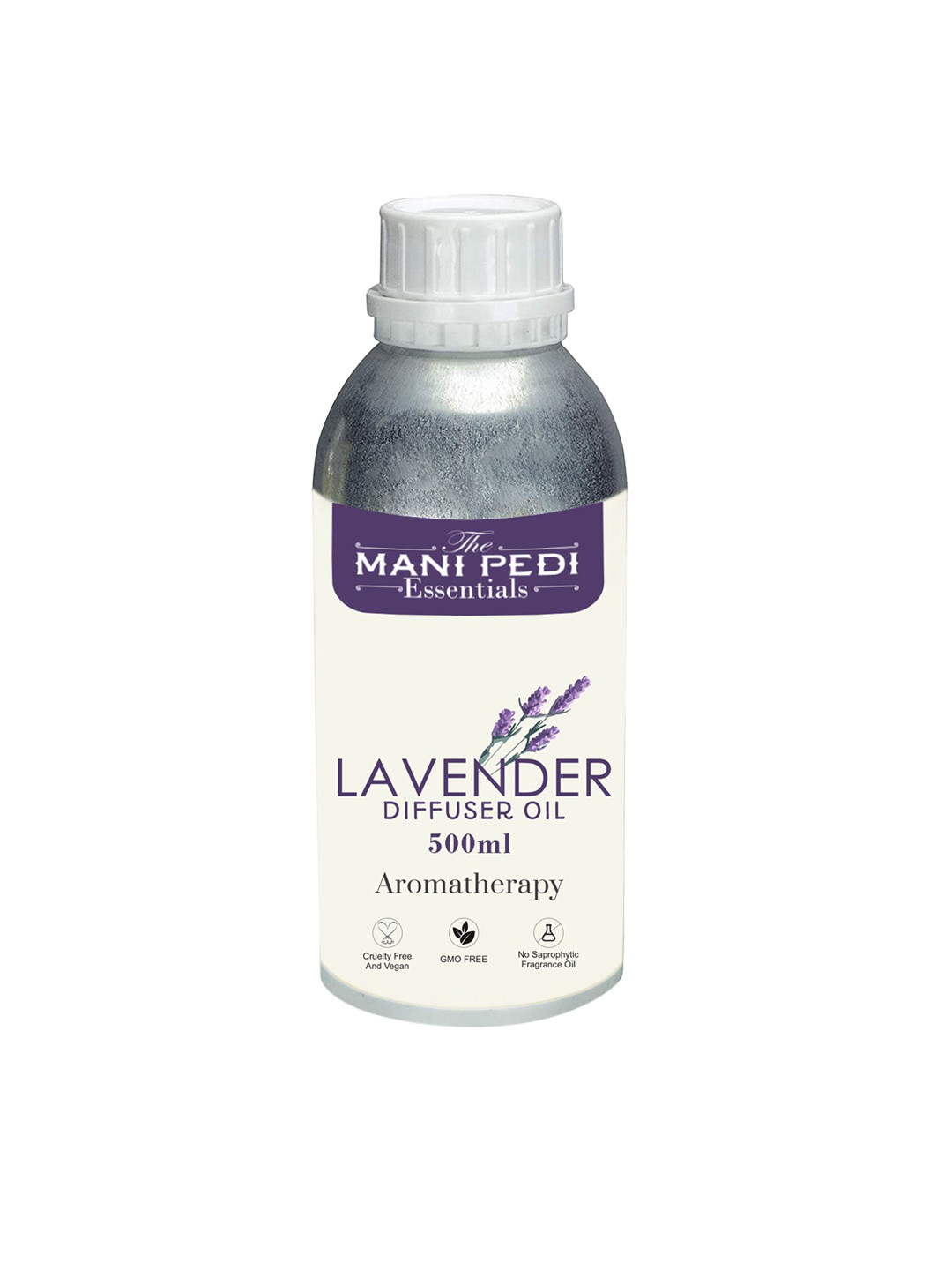 

The Mani Pedi Essentials Lavender Fragrance Oil For Diffuser 500 ml, Brown