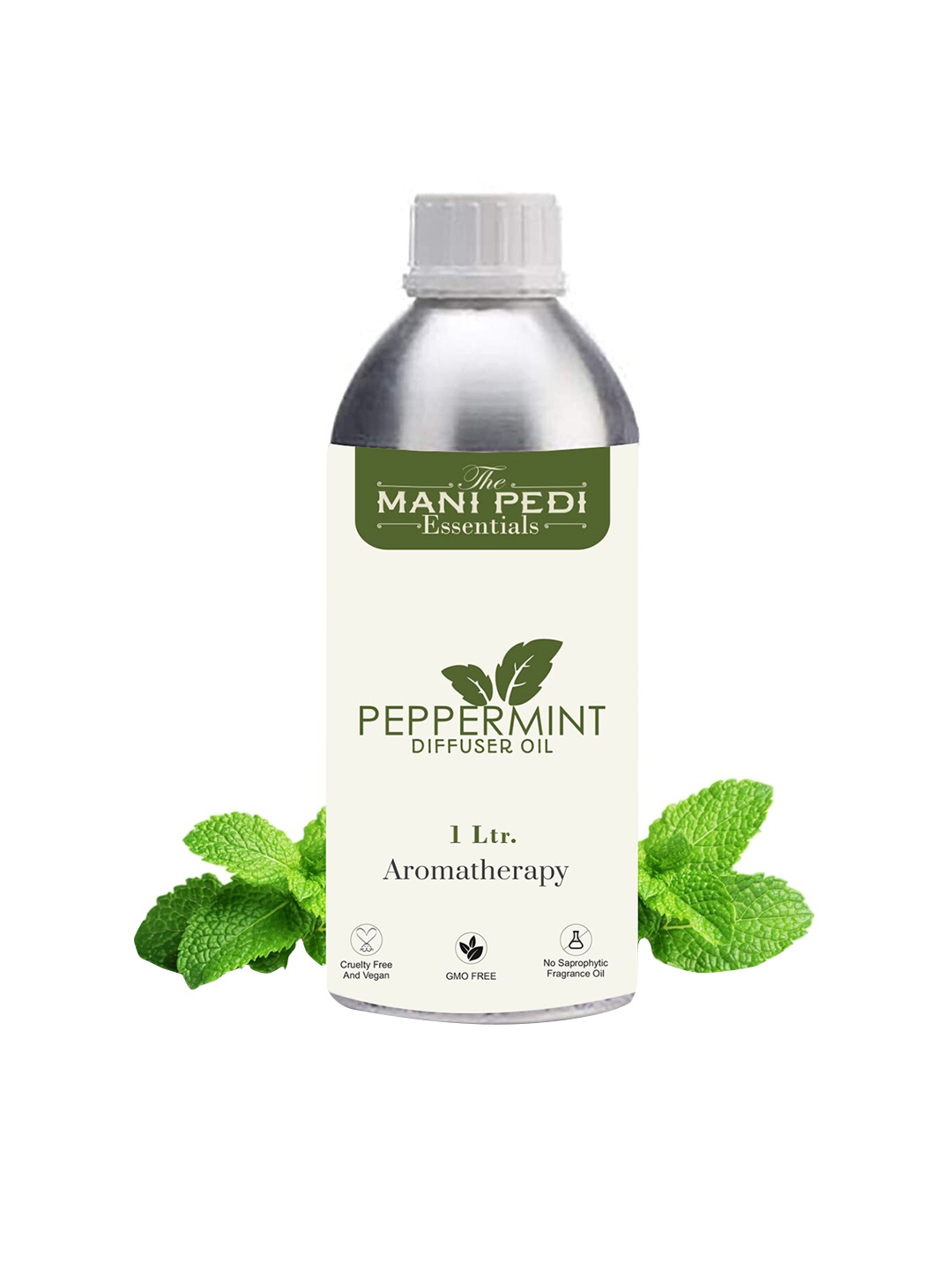 

The Mani Pedi Essentials Peppermint Fragrance Oil For Diffuser 1 L, Brown