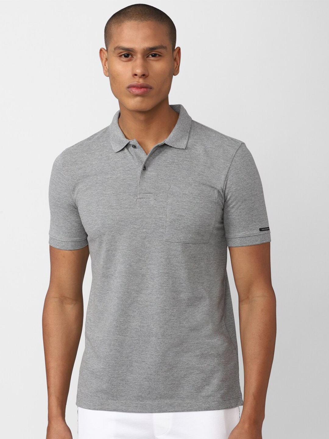 

Van Heusen Flex Men Grey Polo Collar Golf Sports T-shirt
