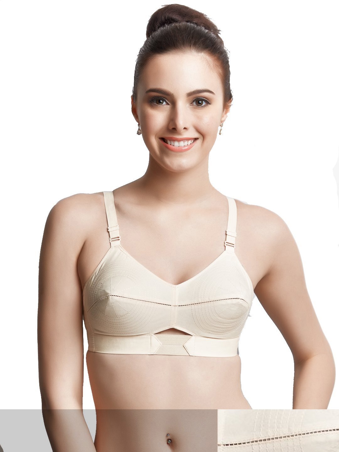 

Libertina Pack of 2 Beige Non Padded Cotton Bras