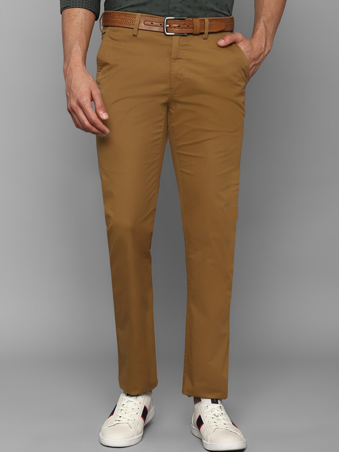 

Allen Solly Men Brown Cotton Trouser