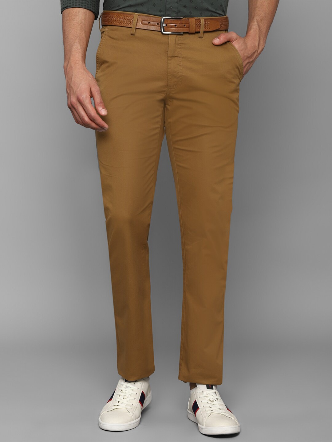 

Allen Solly Men Brown Cotton Trouser