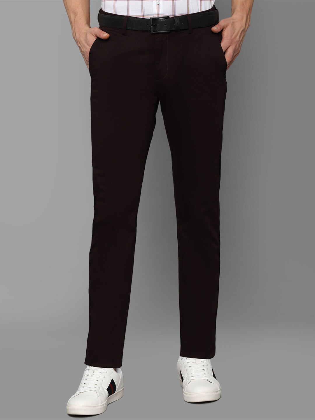 

Allen Solly Men Cotton Slim Fit Trouser, Brown