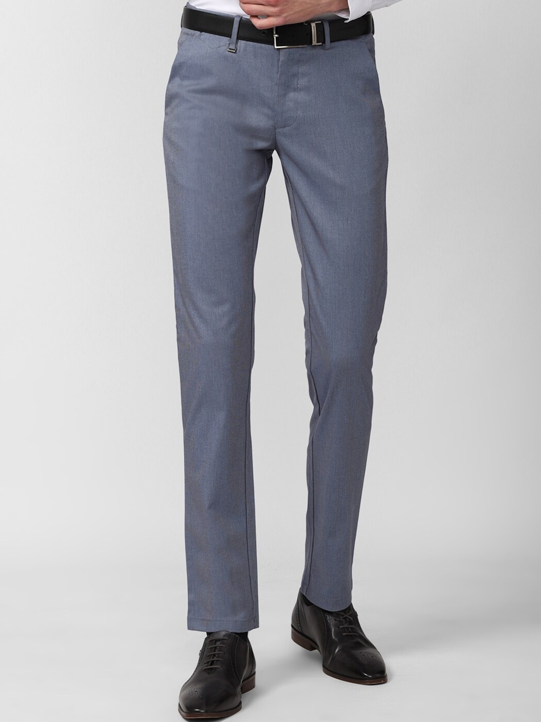 

Van Heusen Men Slim Fit Formal Trousers, Navy blue