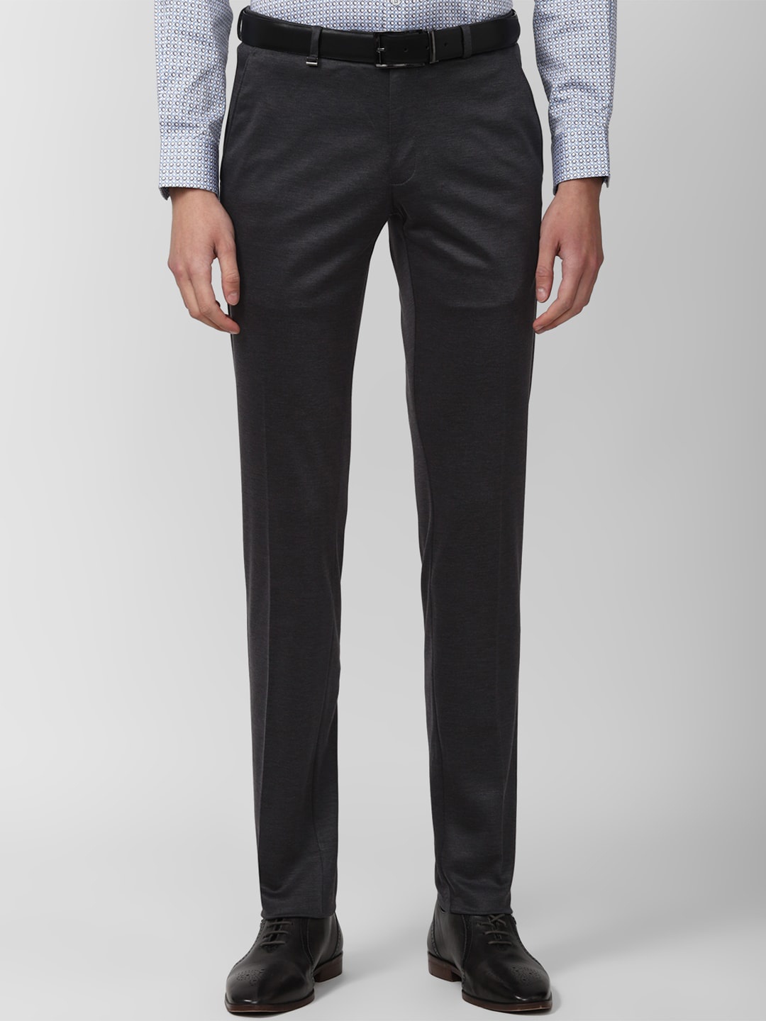 

Van Heusen Men Slim Fit Formal Trousers, Charcoal