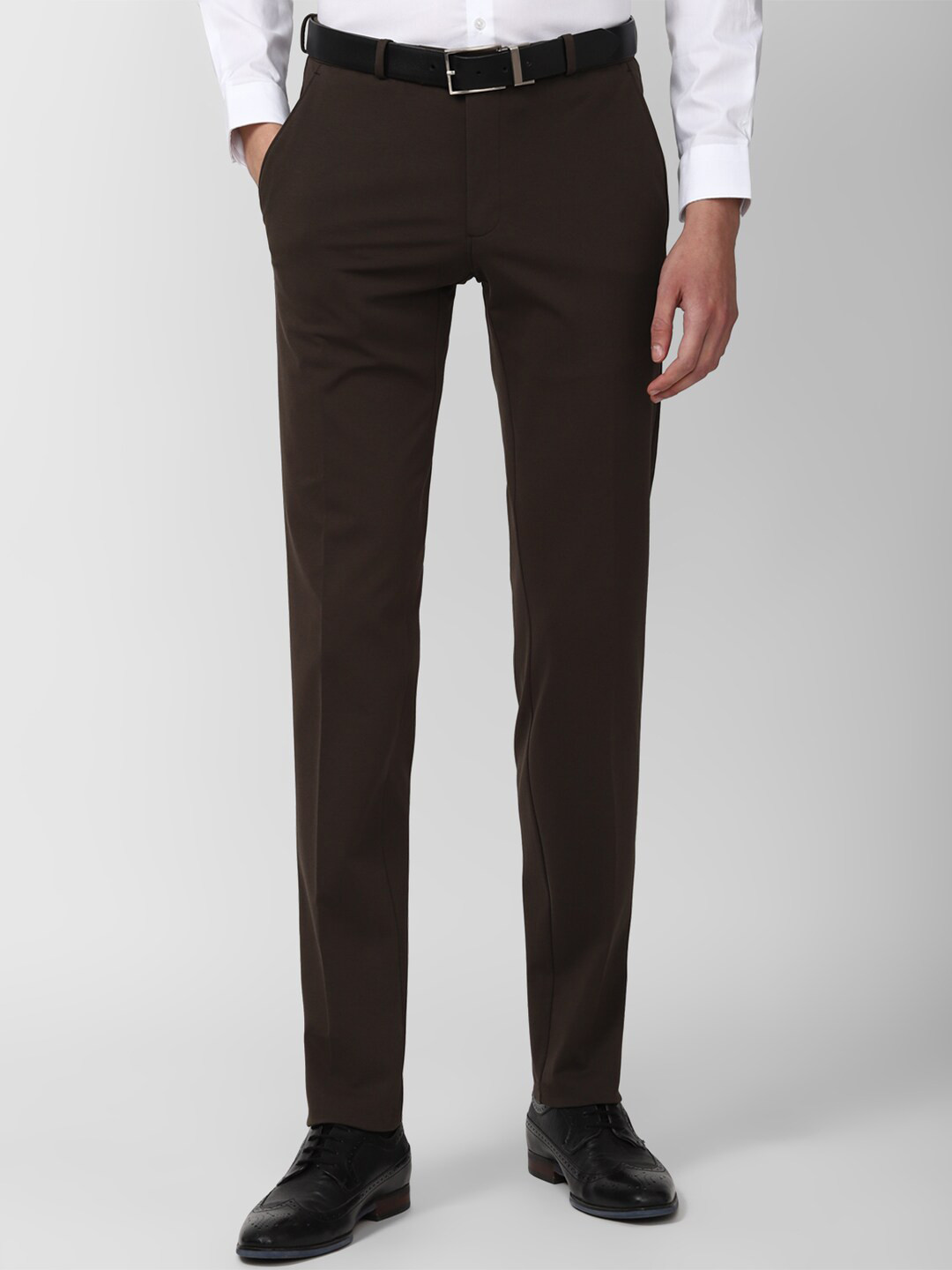 

Van Heusen Men Brown Slim Fit Trousers