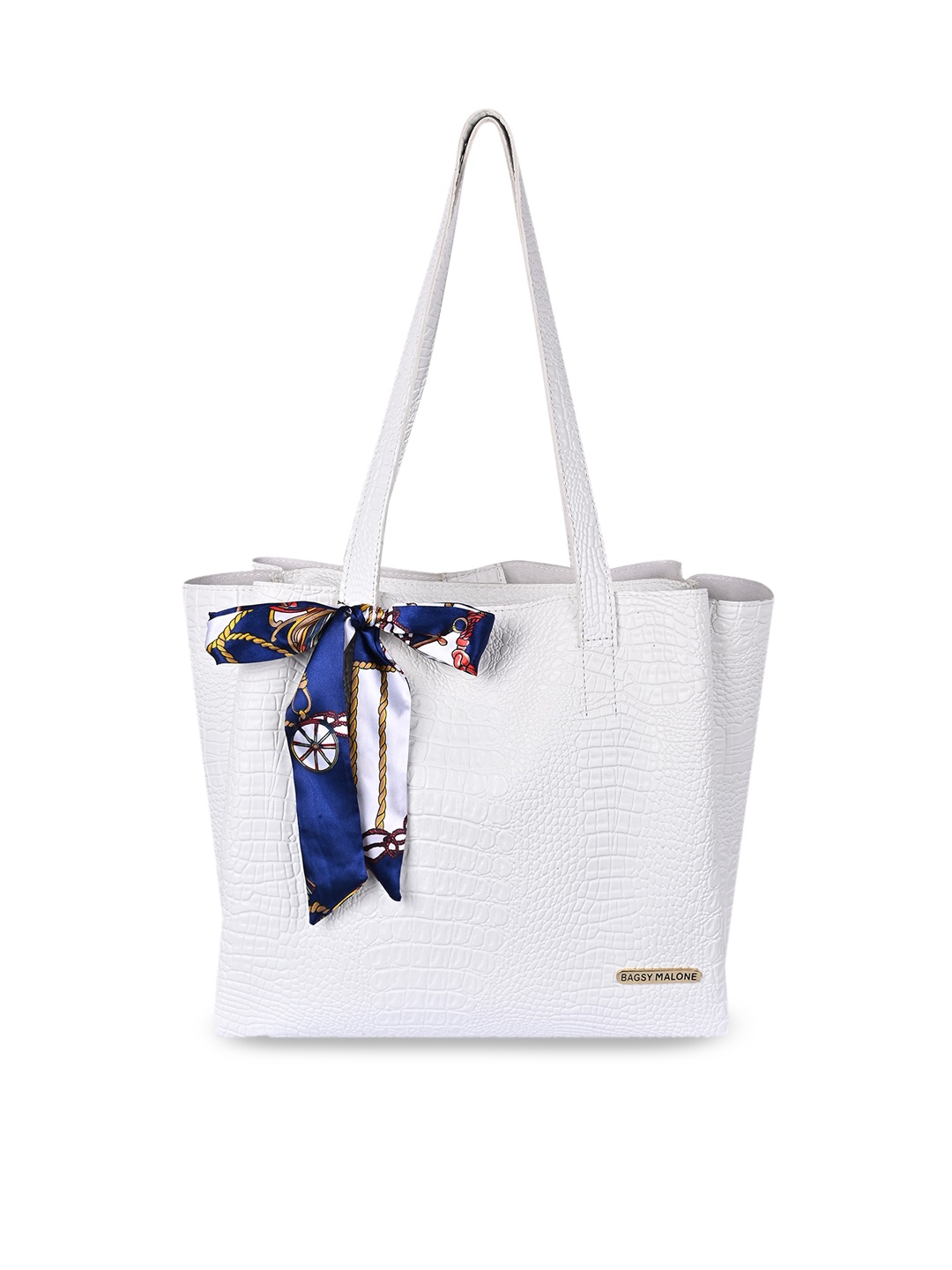 

Bagsy Malone White Structured Tote Bag