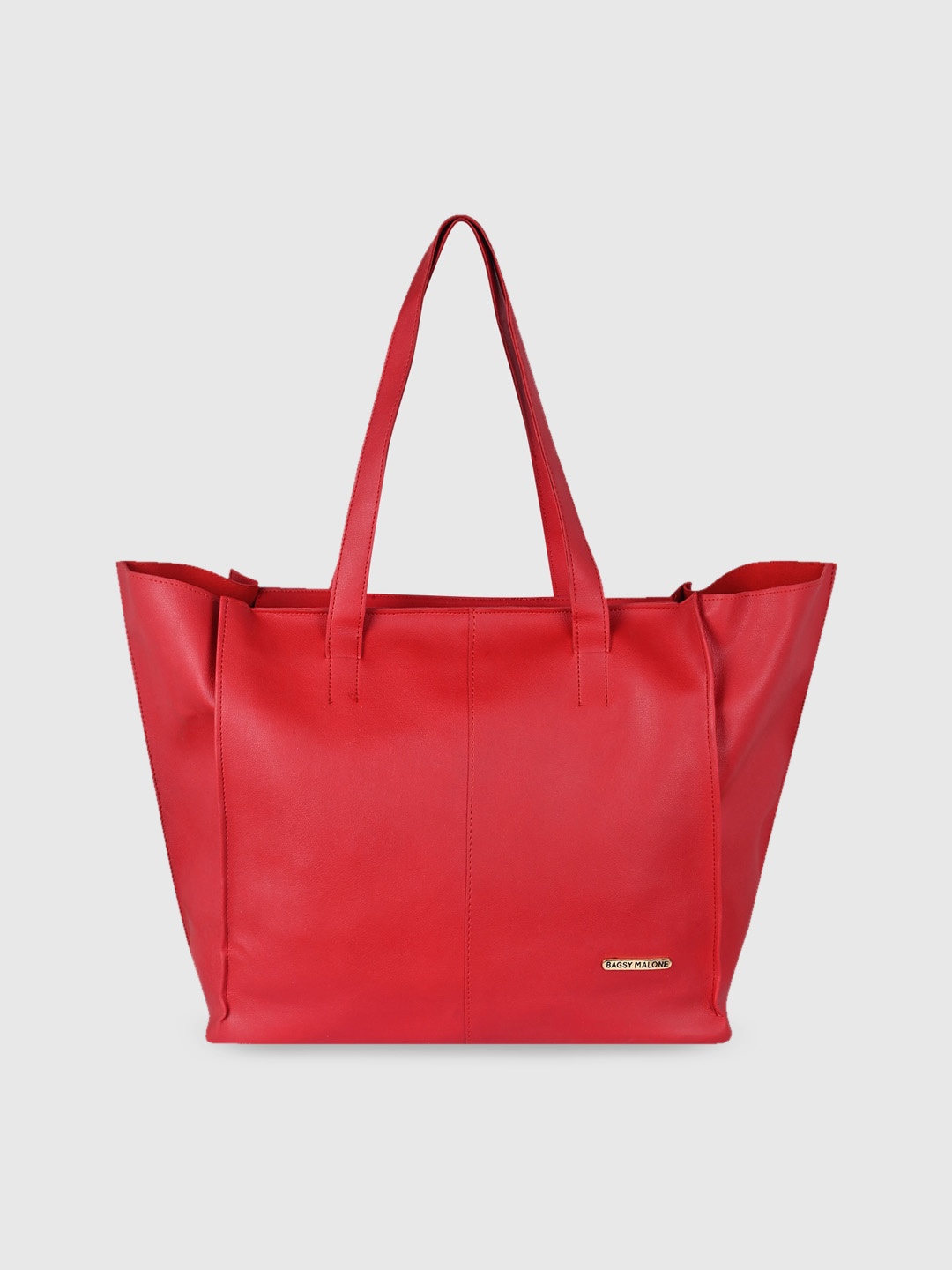 

Bagsy Malone Red PU Oversized Structured Shoulder Bag