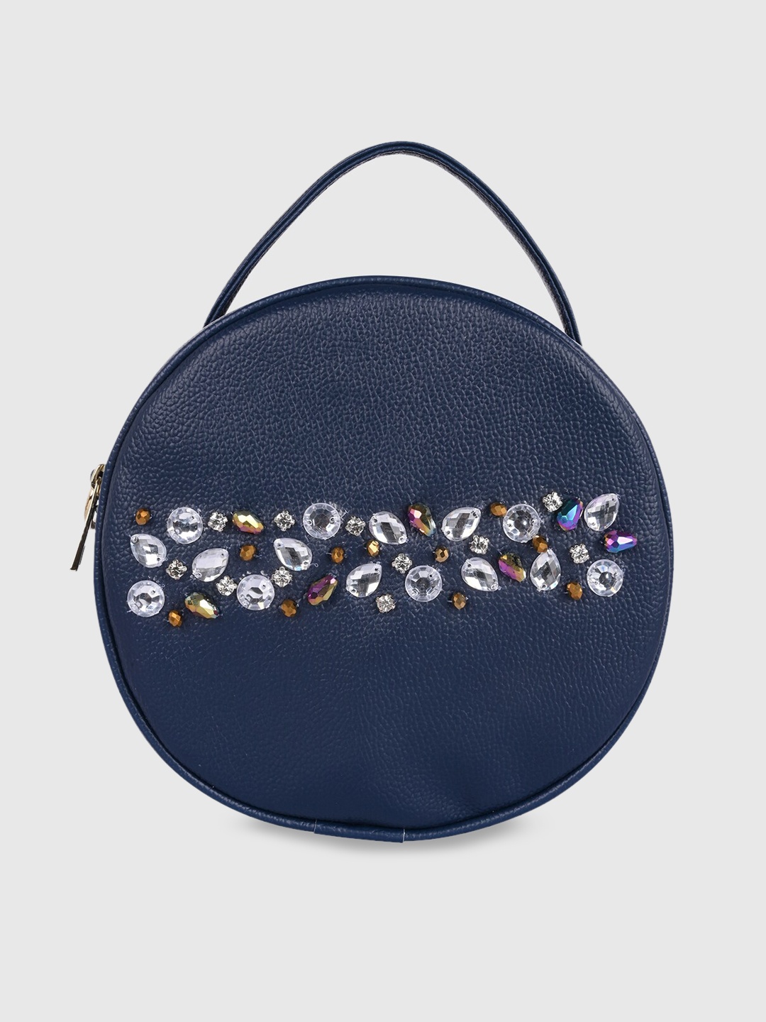 

Bagsy Malone Blue PU Bowling Sling Bag