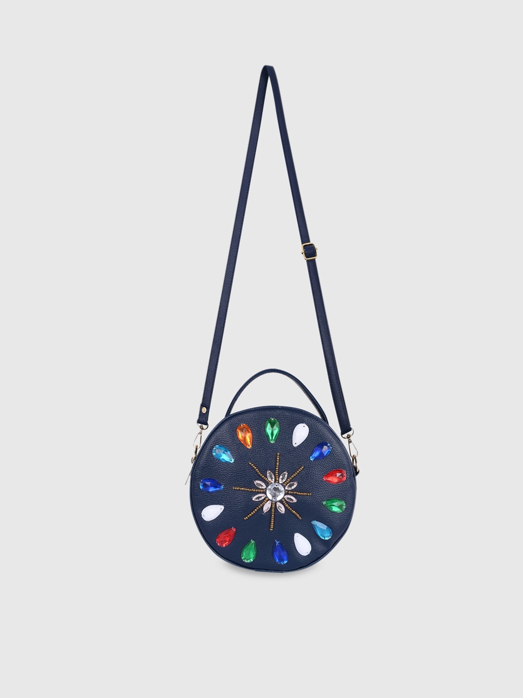 

Bagsy Malone Blue PU Structured Sling Bag