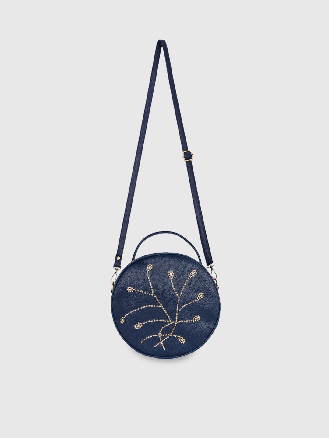 

Bagsy Malone Blue PU Bowling Sling Bag