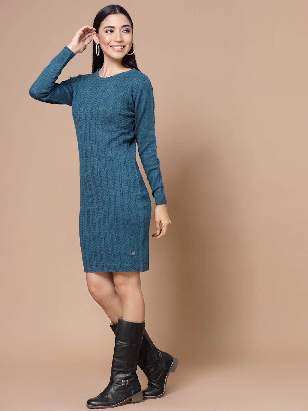 

Wool Trees Blue A-Line Dress