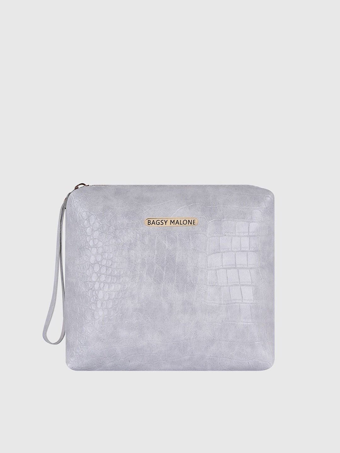 

Bagsy Malone Women Grey Textured Pouch