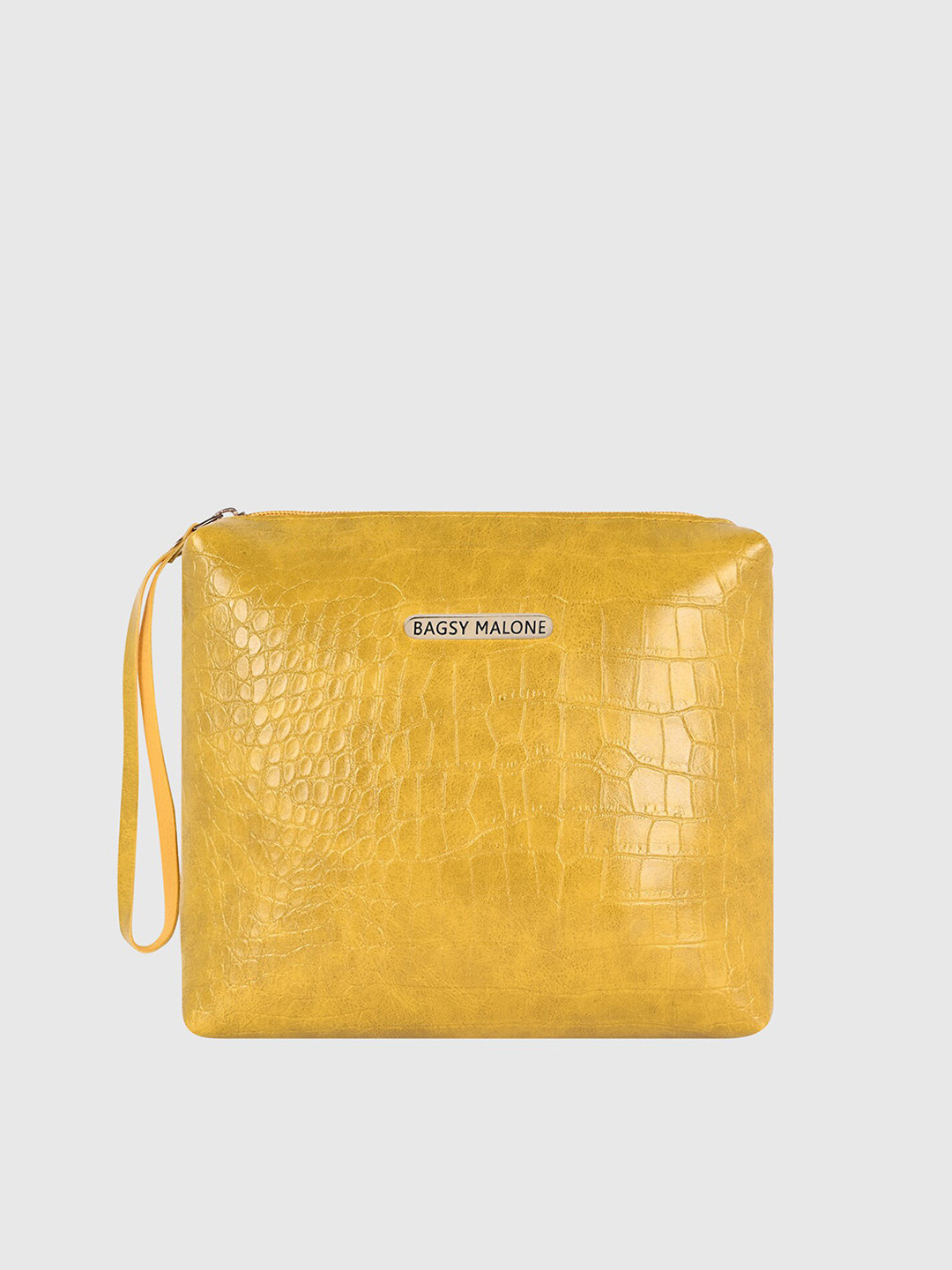 

Bagsy Malone Women Yellow Textured Pouch