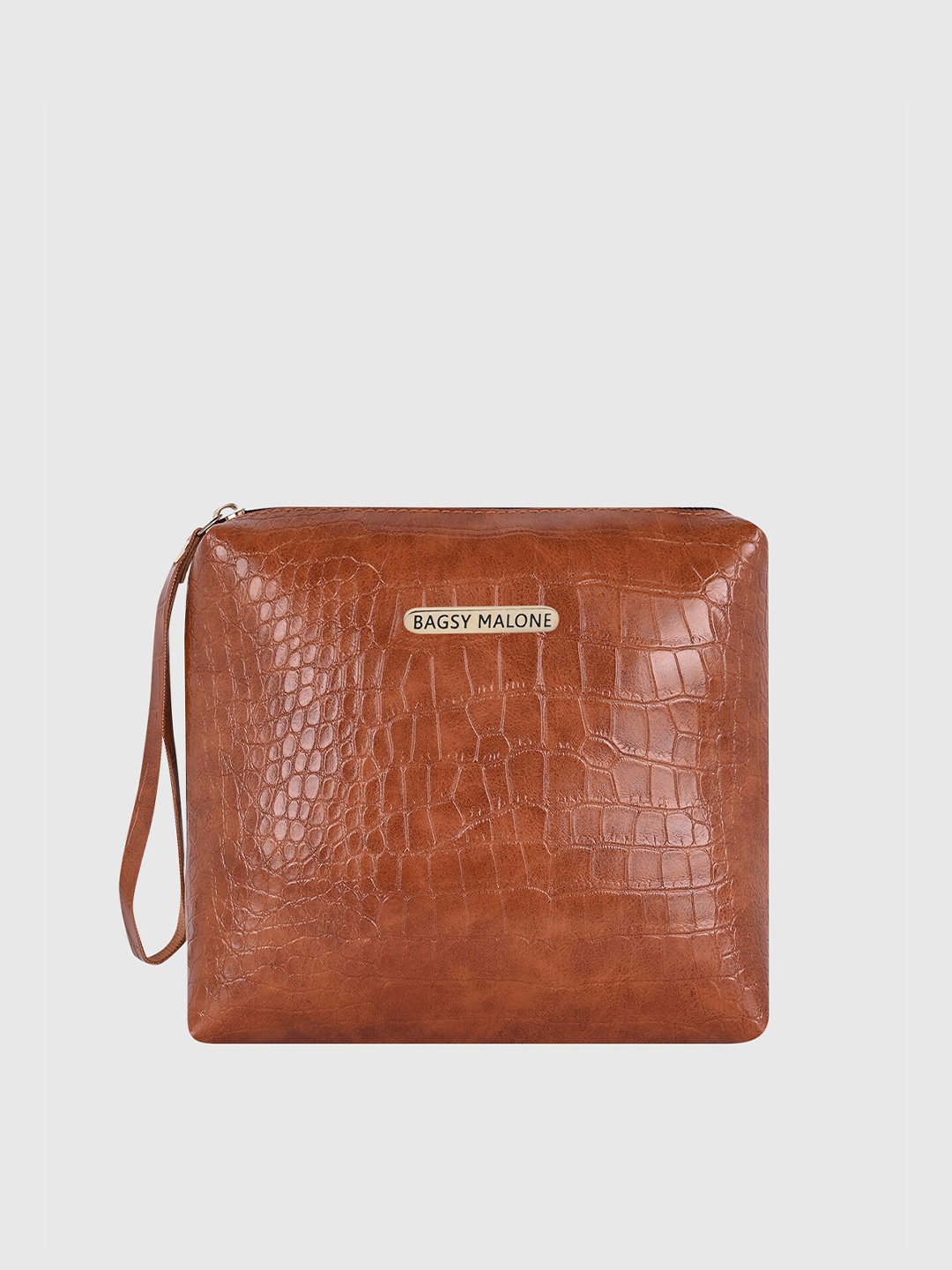 

Bagsy Malone Women Brown Textured Pouch